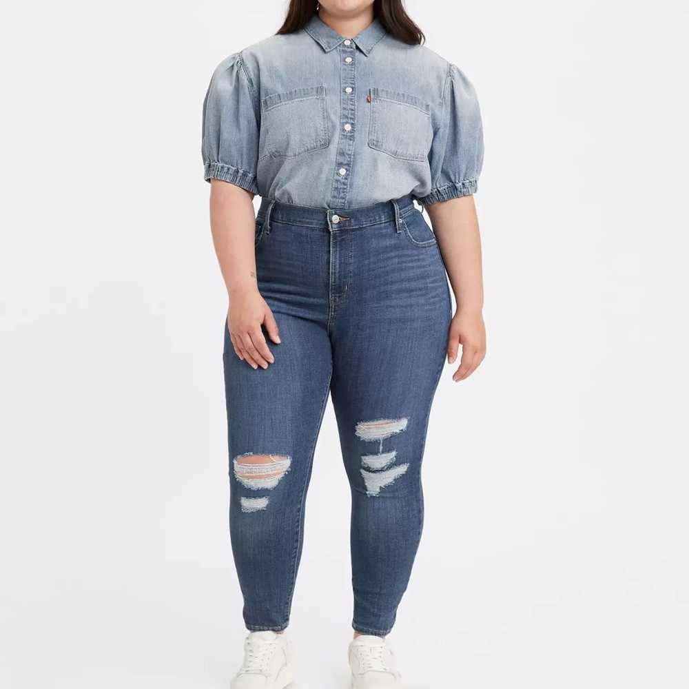 LEVI STRAUSS & CO. LEVI’S 721 HIGH RISE SKINNY WOMEN'S JEANS (PLUS SIZE) SZ. 24W
